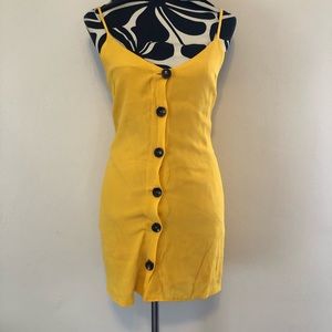 [Olivaceous] Button Down Mini Dress